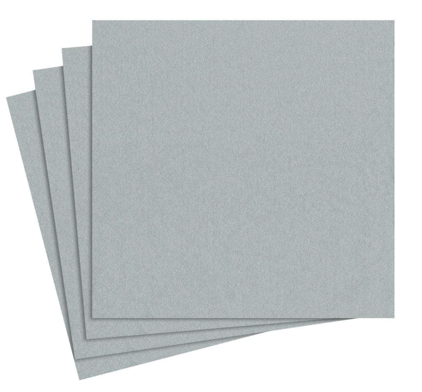 Paper Linen Silver Cocktail Napkin