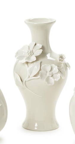Mini Vases with Sculpted Flowers