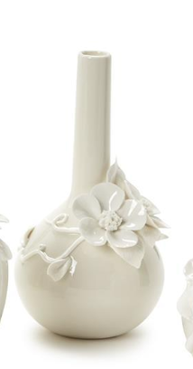 Mini Vases with Sculpted Flowers