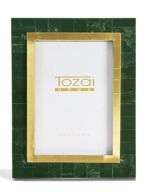 Aventurine Green and Gold Photo Frame