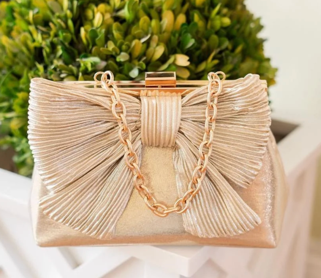 Gold Bow Clutch