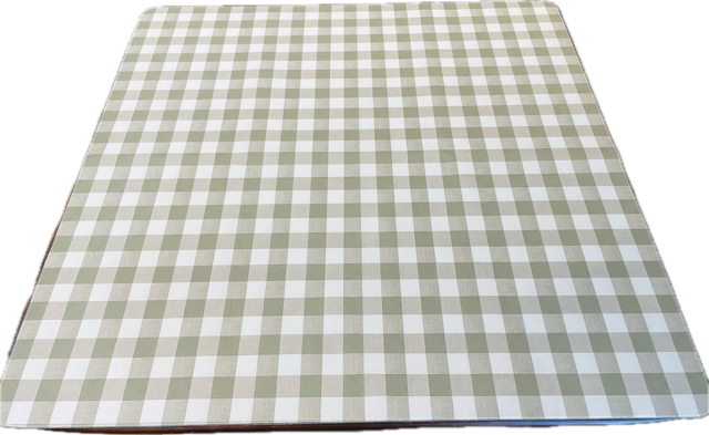 Sage Gingham Mahjong Mat
