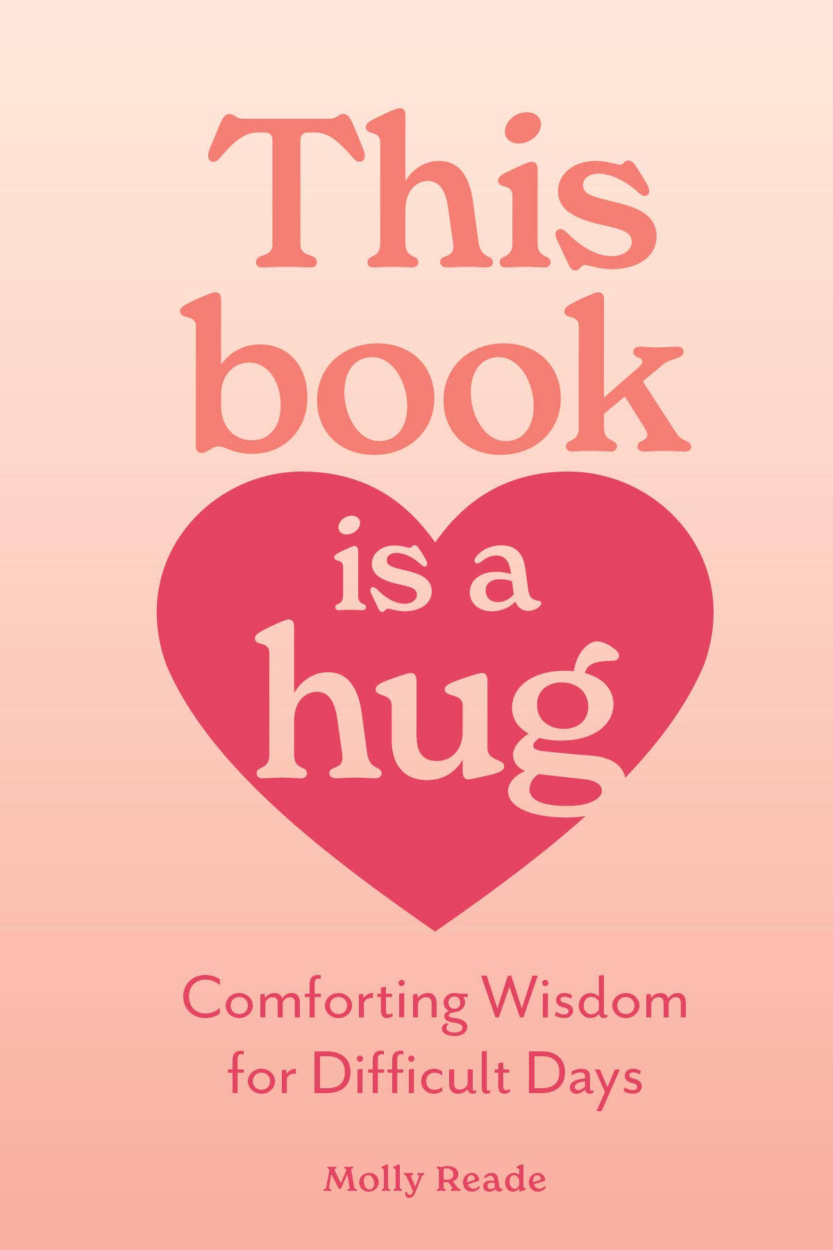 Book cover with a heart and text on a pink background