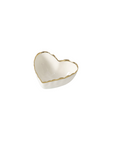 Heart Scalloped Gold Egde Bowl