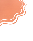 Orange Wavy Scallop Paper Placemats