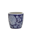 Small Blue and White Hand Painted Planter