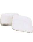 White Gold Rim Ceramic Appetizer Plates