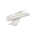 Stack of white acrylic mahjong racks on a white background