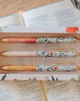 Image of the Wildflower Pen Set, set of three pens.