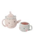 Hazel & Annie Tea Pot & Teacup Hand Crocheted Rattle Set