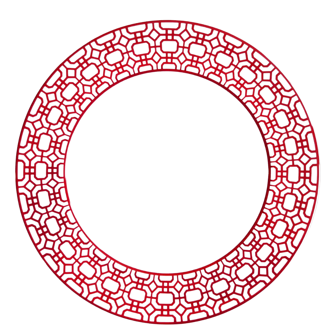 Newport Garden Gate Crimson Dinner Plate
