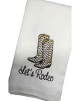 Let's Rodeo Cowboy Boot Huck Towel