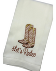 Let's Rodeo Cowboy Boot Huck Towel