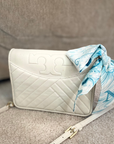 Initial Silk Scarf – Personalized Gift Accent for Her: K