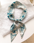Initial Silk Scarf – Personalized Gift Accent for Her: K