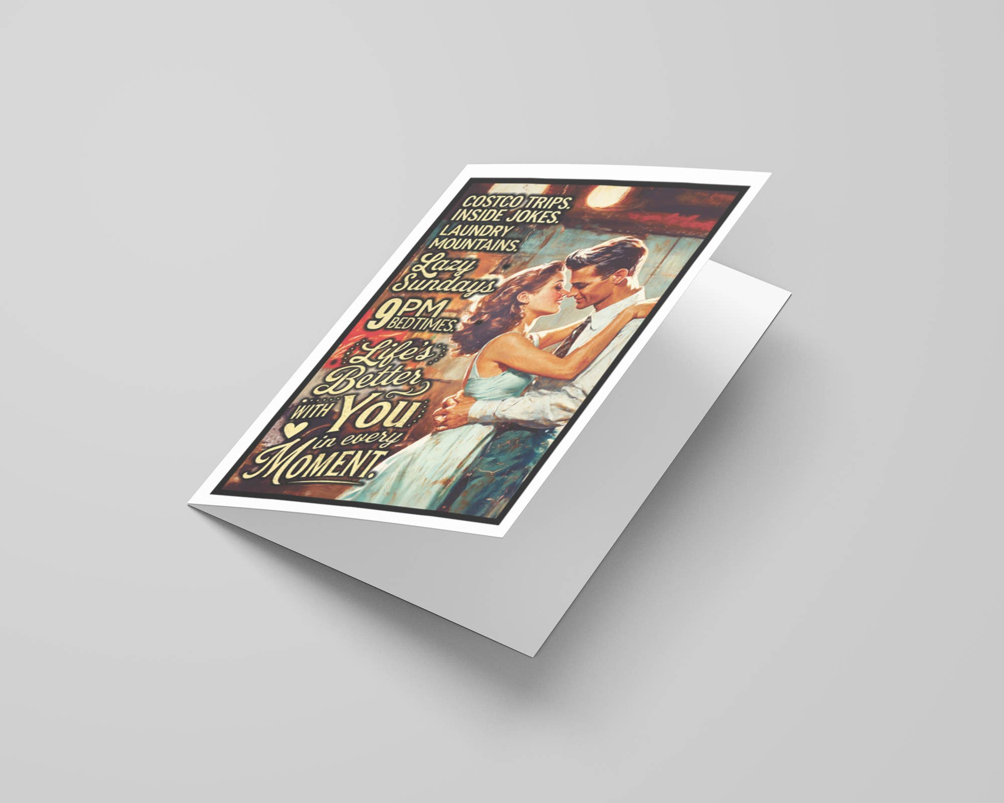 Cute Funny Handmade Vintage Valentine Cards for Her, Him