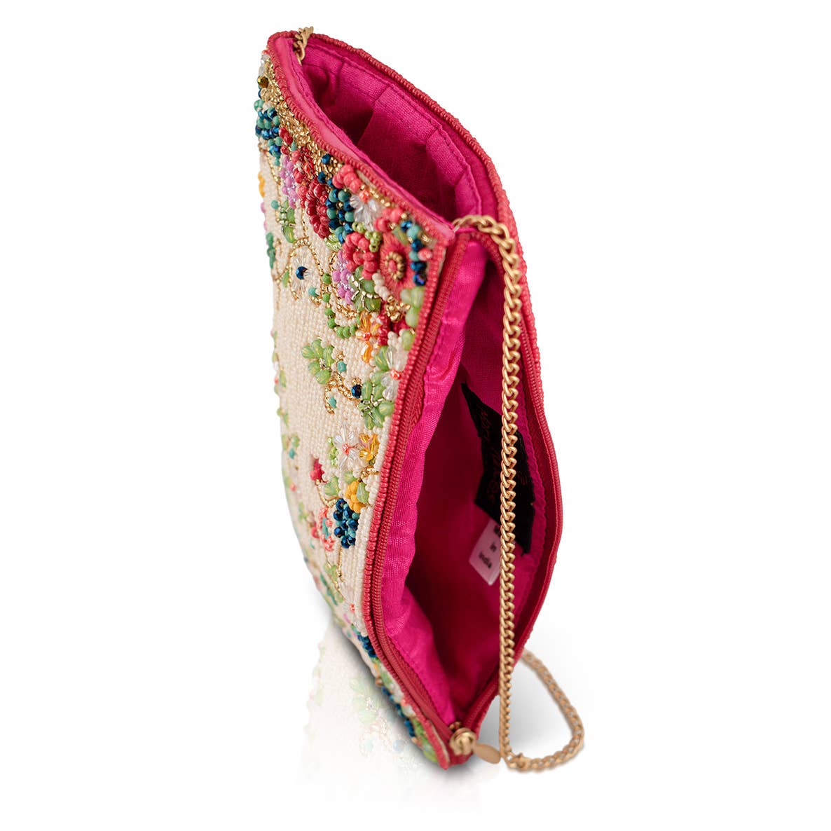 Meadow Floral Beaded Crossbody Phone Bag