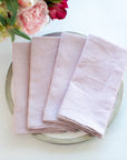 Washed Linen Napkin Set - New Color: Red