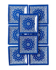 Blue Bandana Paper Plate