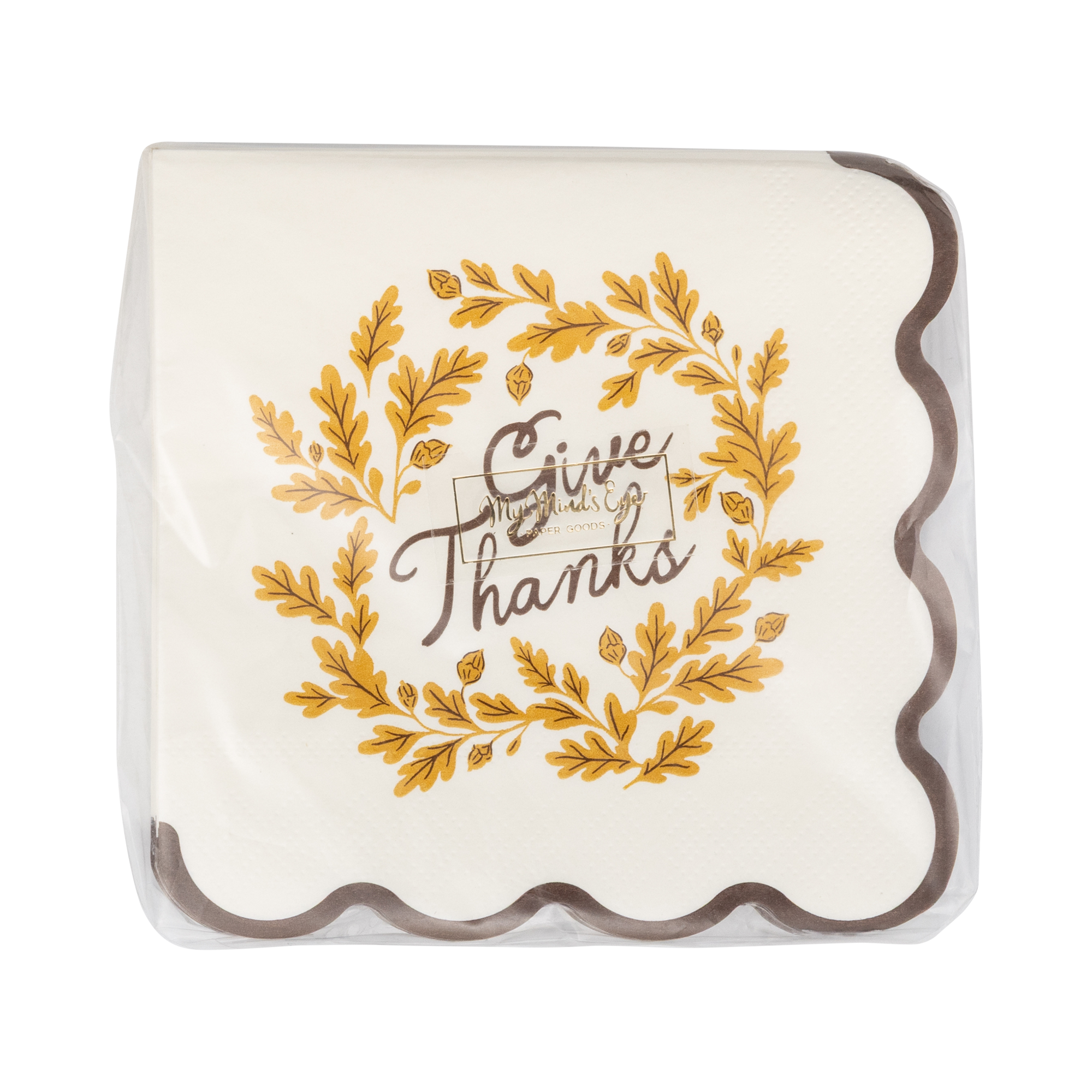 Give Thanks Cocktail Paper Napkins
