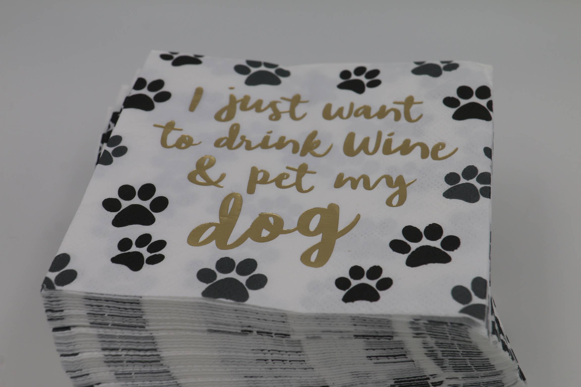 Drink Wine and Pet My Dog Cocktail Napkins – Celebrate By Lisa Lou