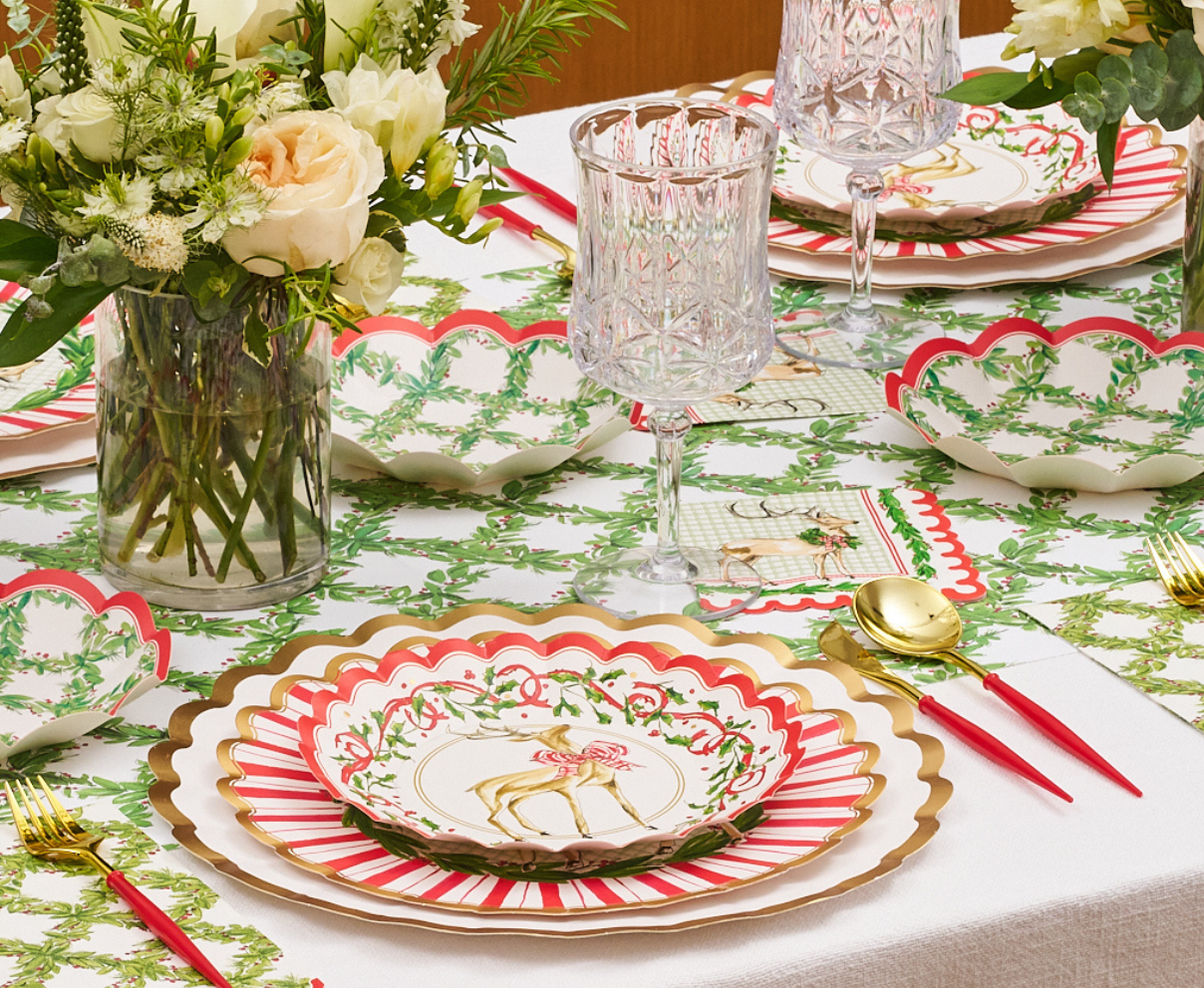 Holly Berry Salad Plates, 8pk