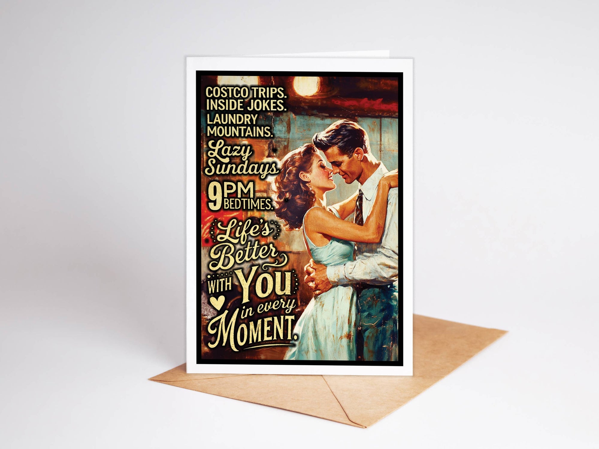 Cute Funny Handmade Vintage Valentine Cards for Her, Him