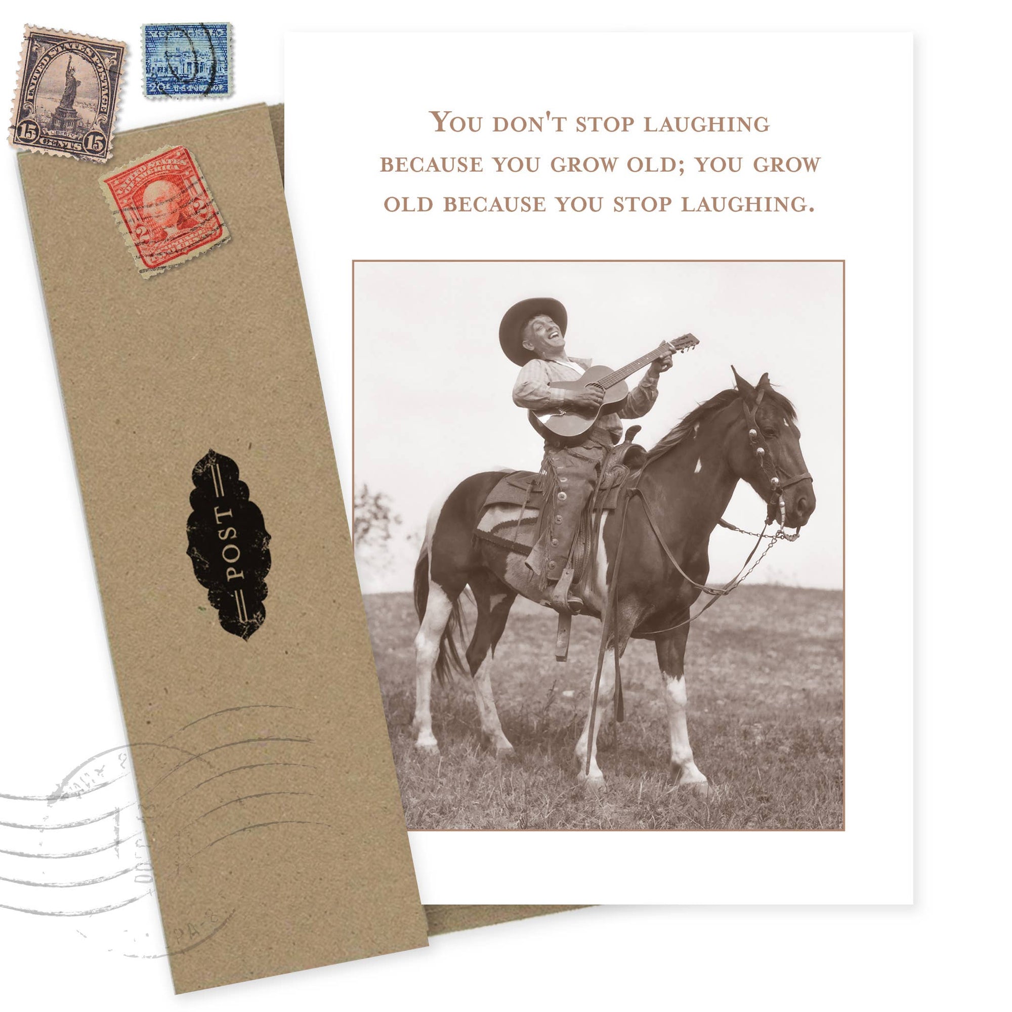 Don't Stop Laughing Birthday Card