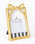 Gold Bow Picture Frame Small