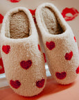 Hearts ALL OVER Valentine's Day Patterned Slippers: L/XL