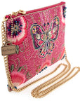 Social Butterfly Beaded Butterfly Mini Crossbody Handbag