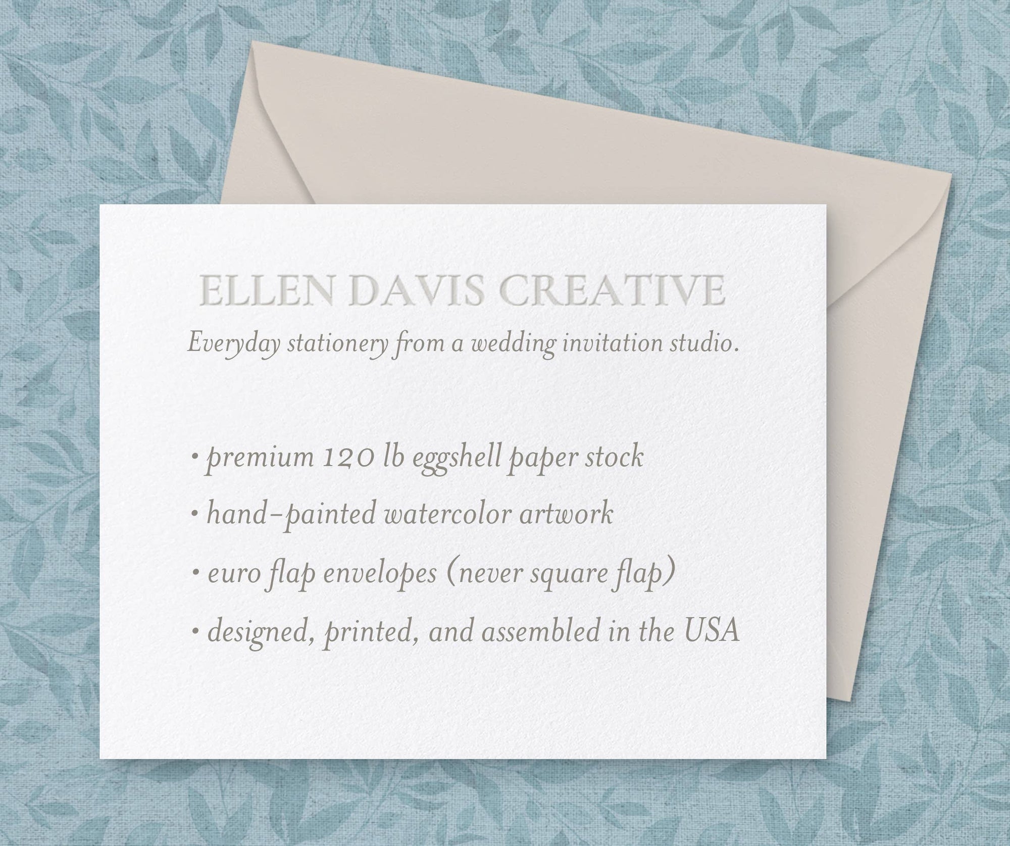 Blue Hydrangea Notecards