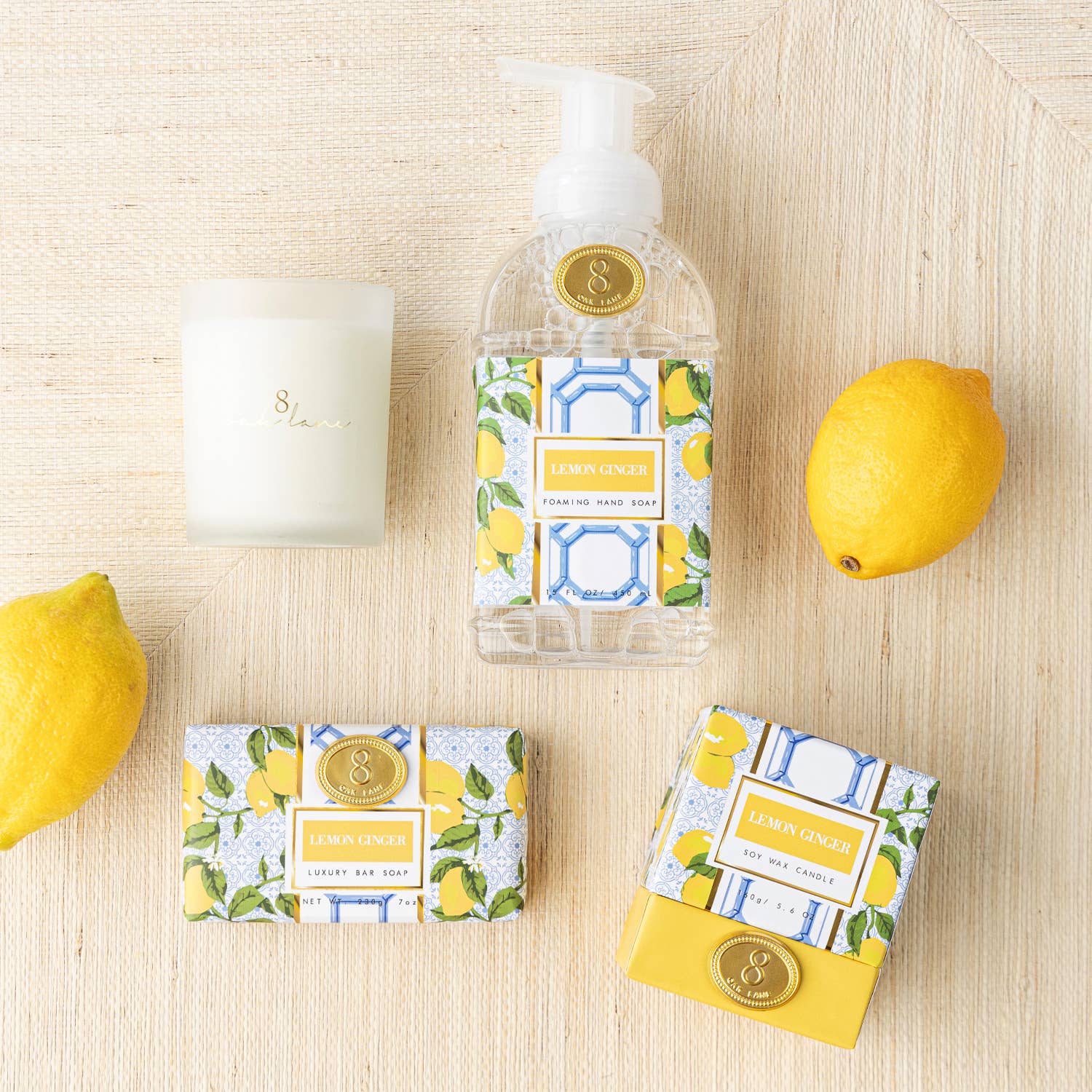 Lemon Ginger Soy Wax Jar Candle