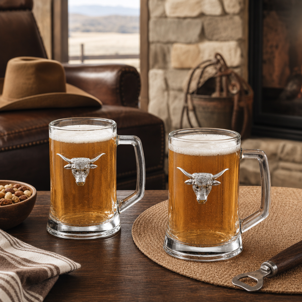 Longhorn Beer Mugs