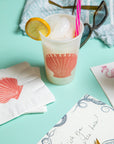 Scallop Beverage Napkins