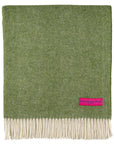 Southampton Evergreen Herringbone Throw