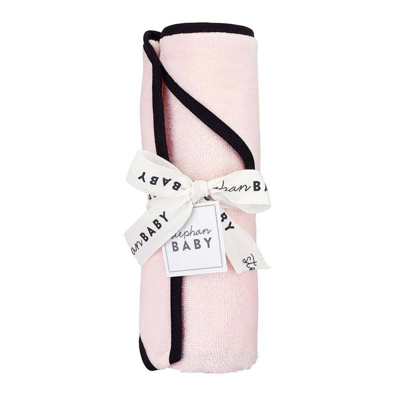 Blush Hooded Towel with Bow