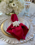 Washed Linen Napkin Set - New Color: Red