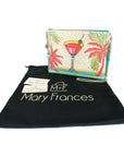Palm Paradise Beaded Cocktail Crossbody Handbag