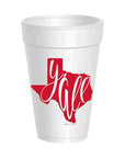 Texas Y'all Styrofoam Cup