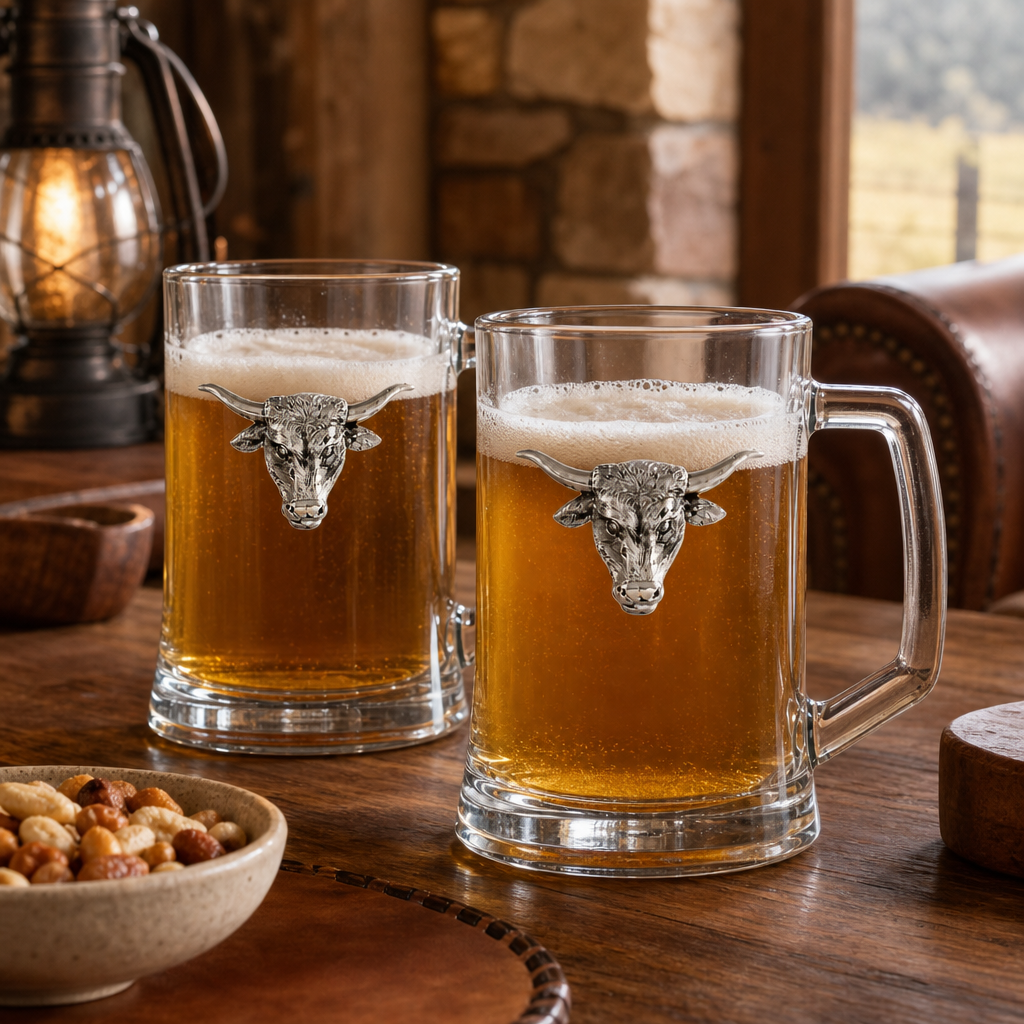 Longhorn Beer Mugs