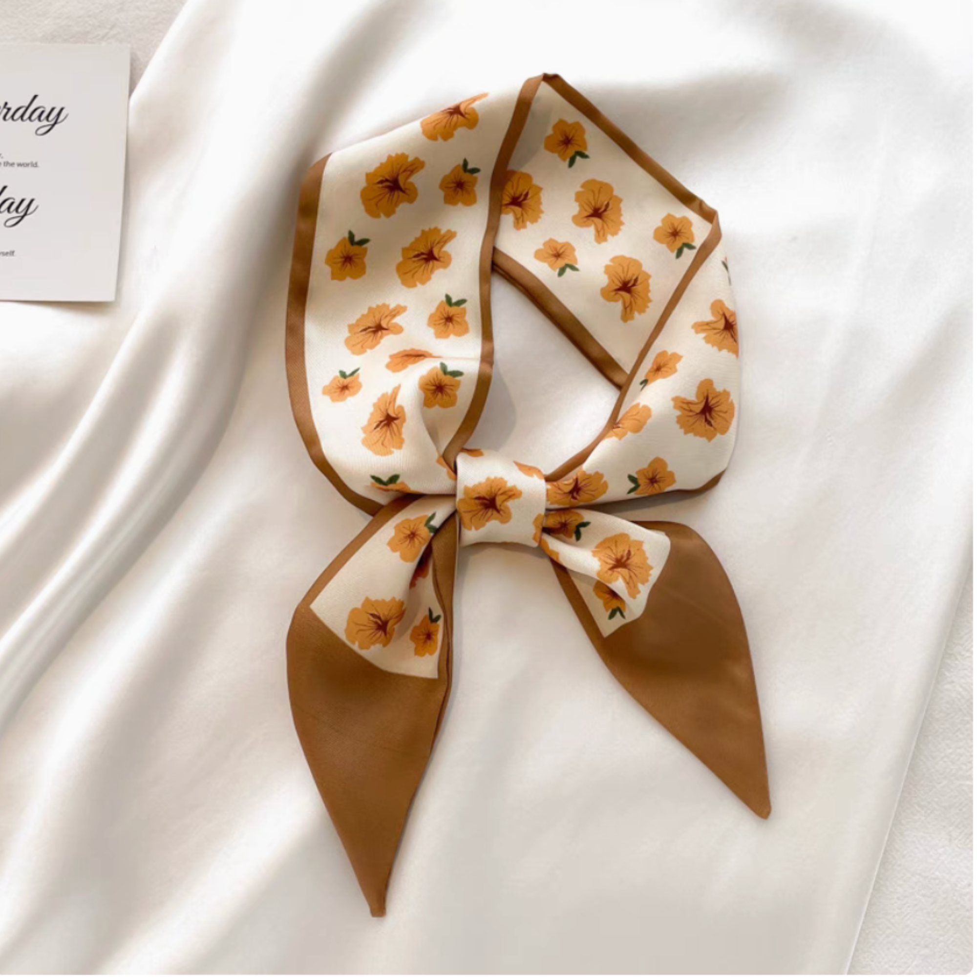 Silk Twilly Scarf Neck Scarf for Handbag Accessory Women: BRF