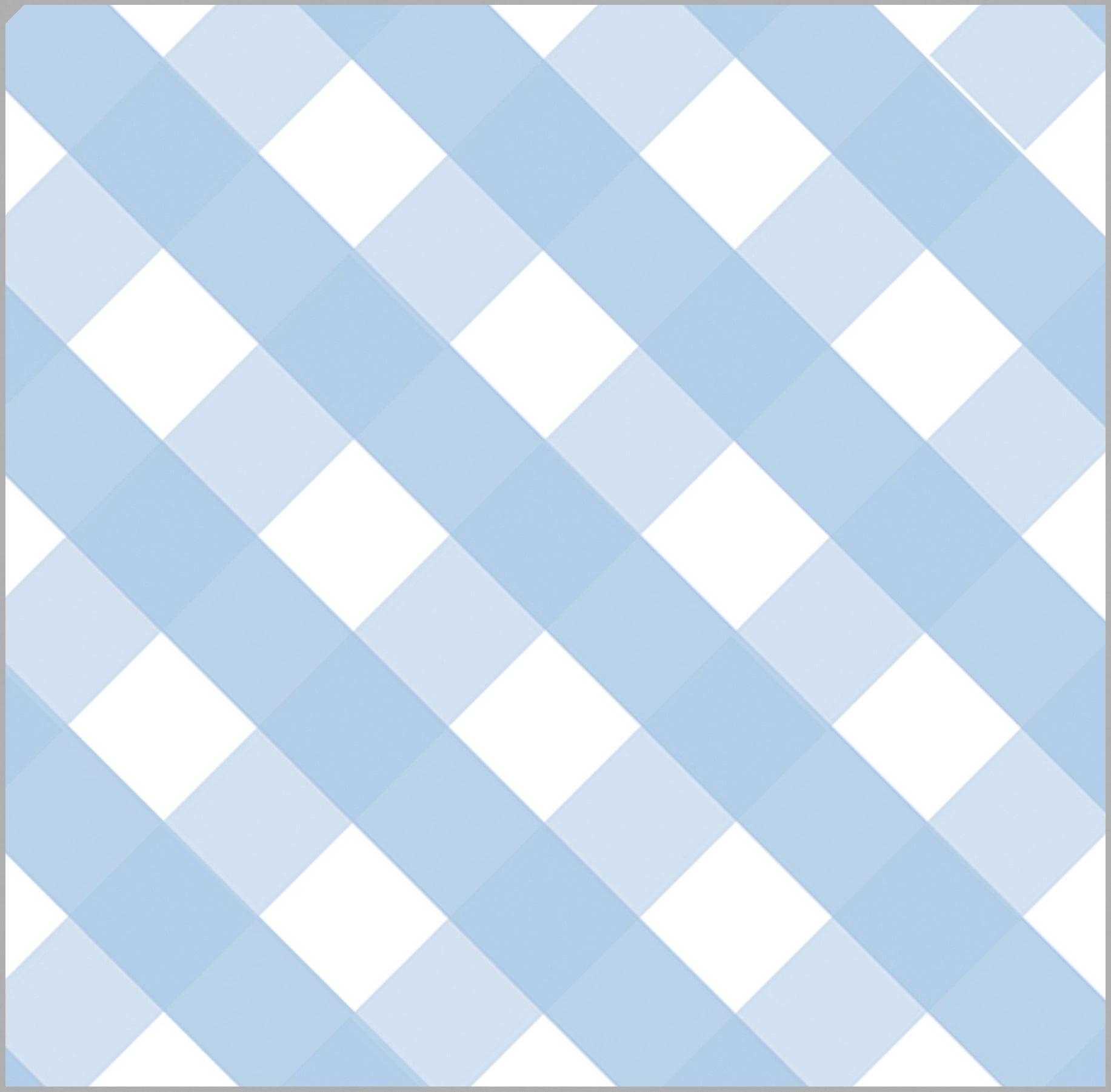Blue Gingham Paper- Sold by the Sheet