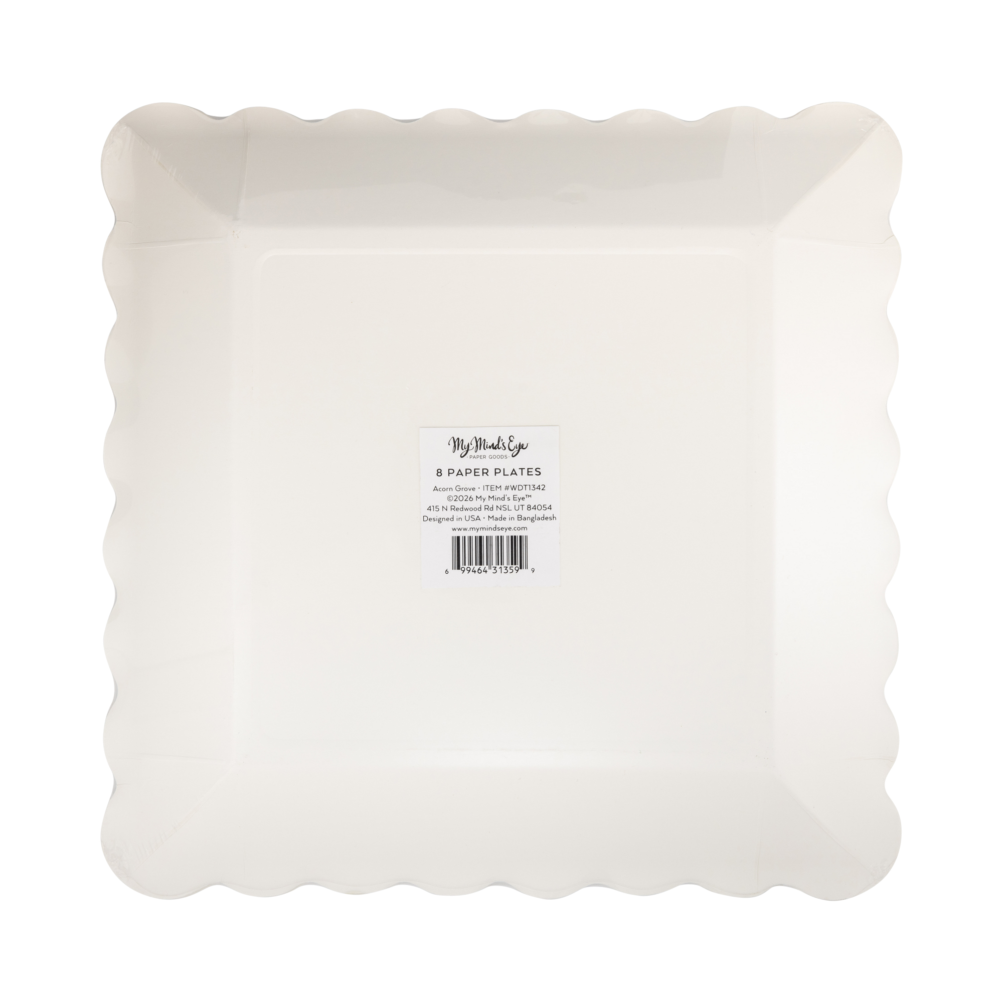 Acorn Grove Square Paper Plates
