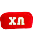 Chenille Sorority Cosmetic Bag