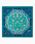 Decorative scarf with floral pattern on a white background