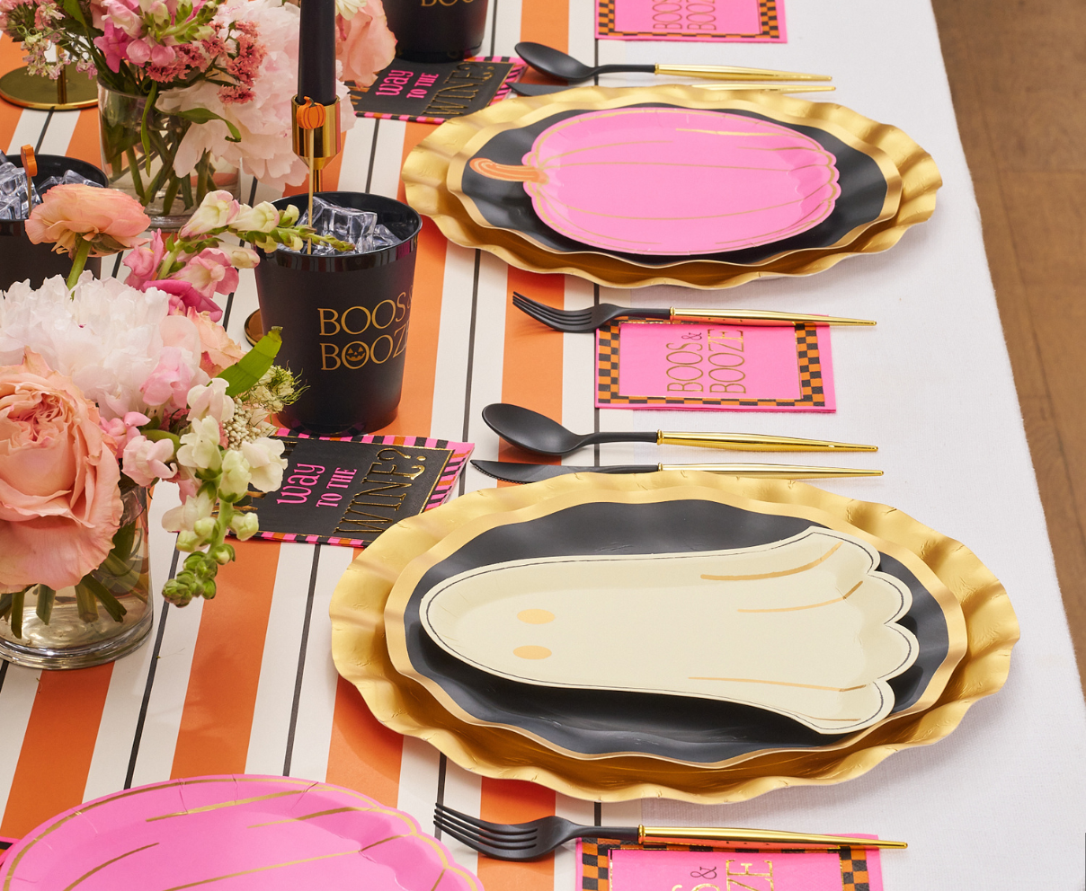 Boo Bold Die Cut Salad Plates, 8pk