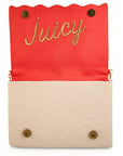 Sun Kissed Orange Fruit Beaded Crossbody Handbag