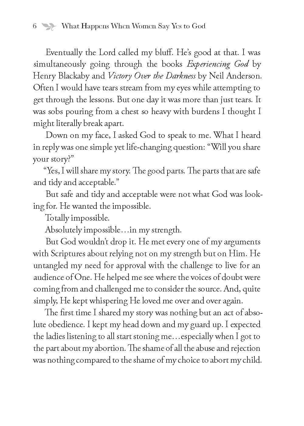 What Happens When Women Say Yes to God Devotional