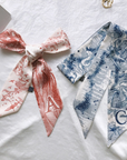 Initial Silk Scarf – Personalized Gift Accent for Her: K